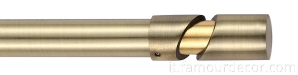 Roman rod decorative head curtain rod